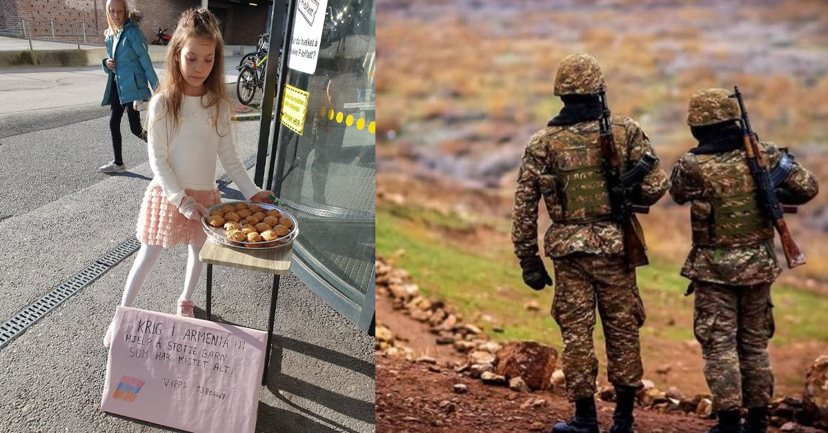Նորվեգիայում  աղջիկը թխվածքներ է վաճառում, որպեսզի վաստակած գումարն ուղարկի համահայկական հիմնադրամին