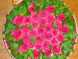 Салат Розы для любимой